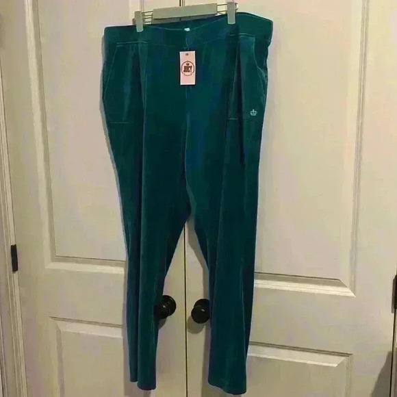 Juicy Couture Womens Plus Hoodie w Mid Rise Velour Pant Set NWT Y2K style 2X - Picture 9 of 14